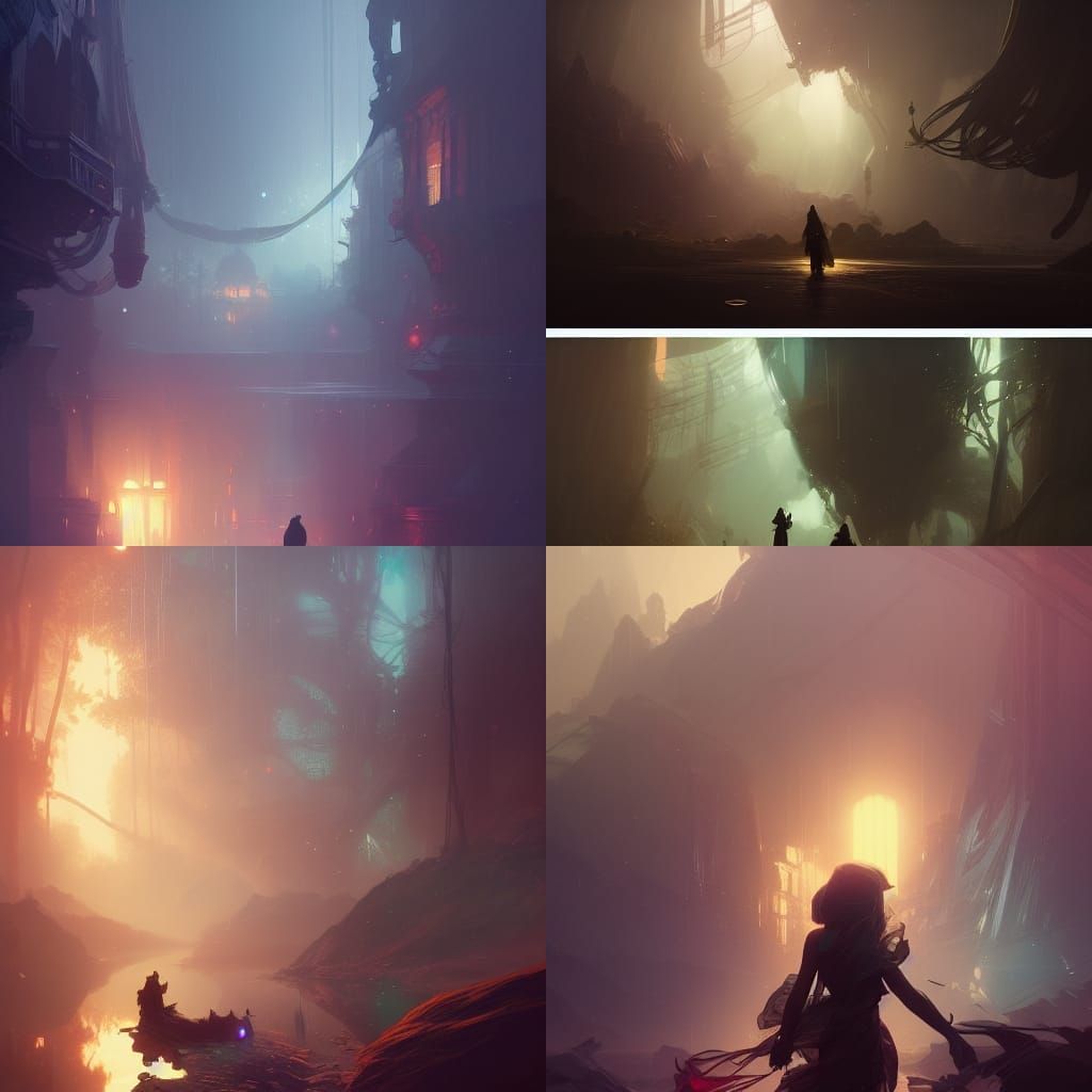 Dynamic Homebound Concept Art in Art Nouveau Style