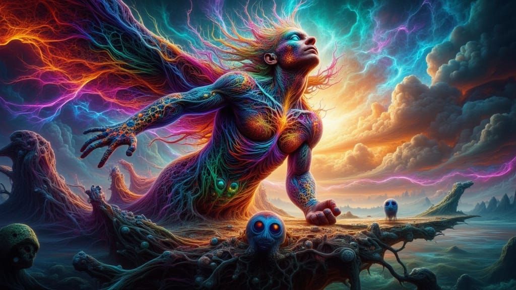 X-Ray Hatching on Floating Island in Storm