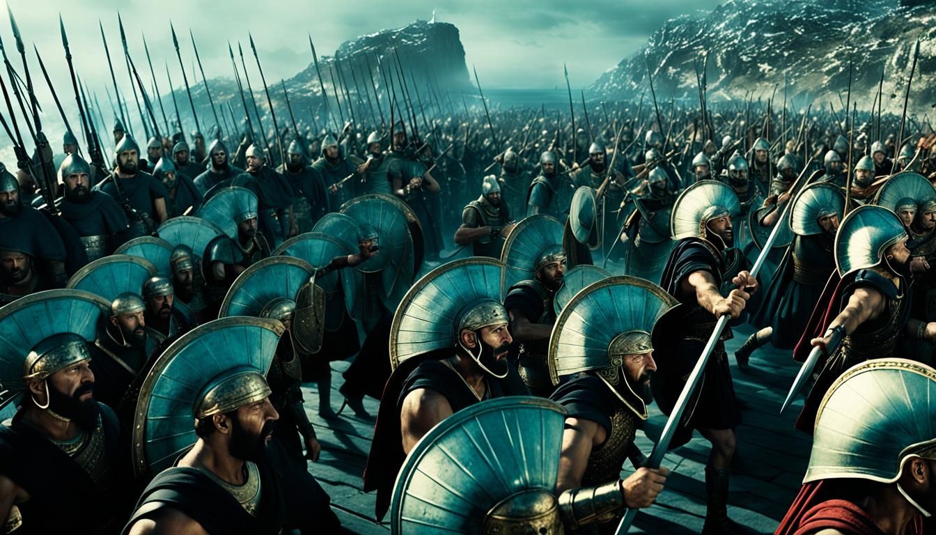 Epic Naval Battle: 300 Rise of an Empire Scene