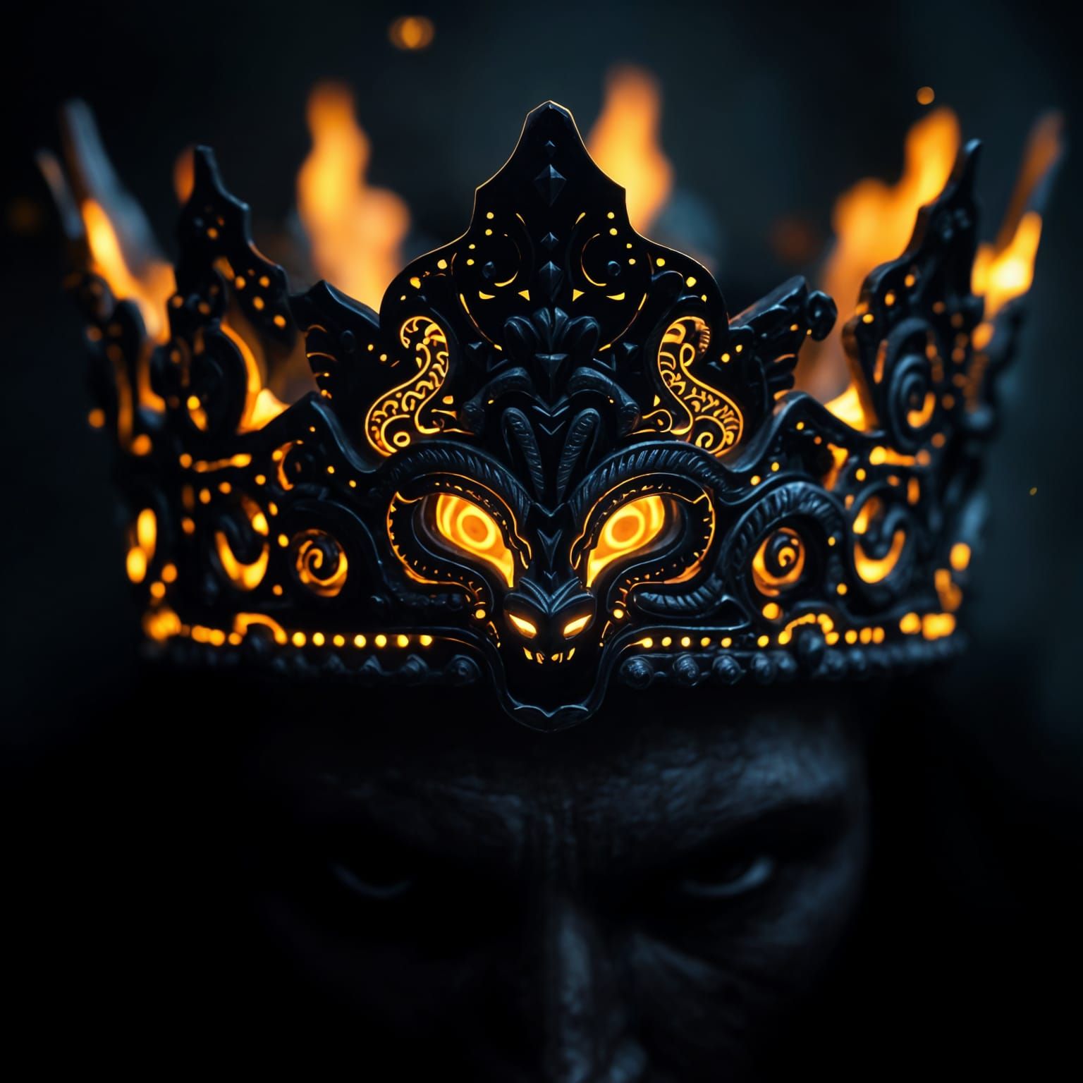 Glowing Masterpiece Crown in Fantasy Art Style