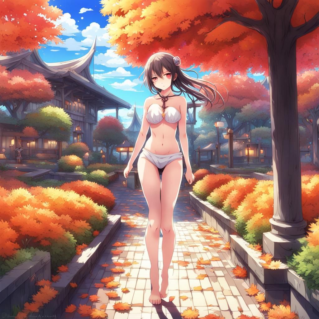 Anime Princess in Neon Garden