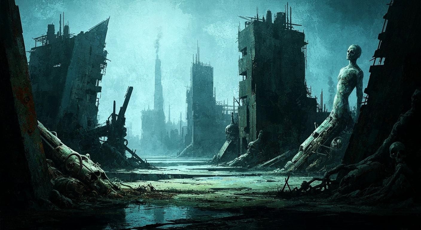 Abstract Landscape Gritty