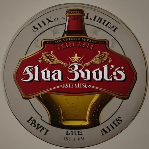 Icy Glass of Stella Artois Lager Beer