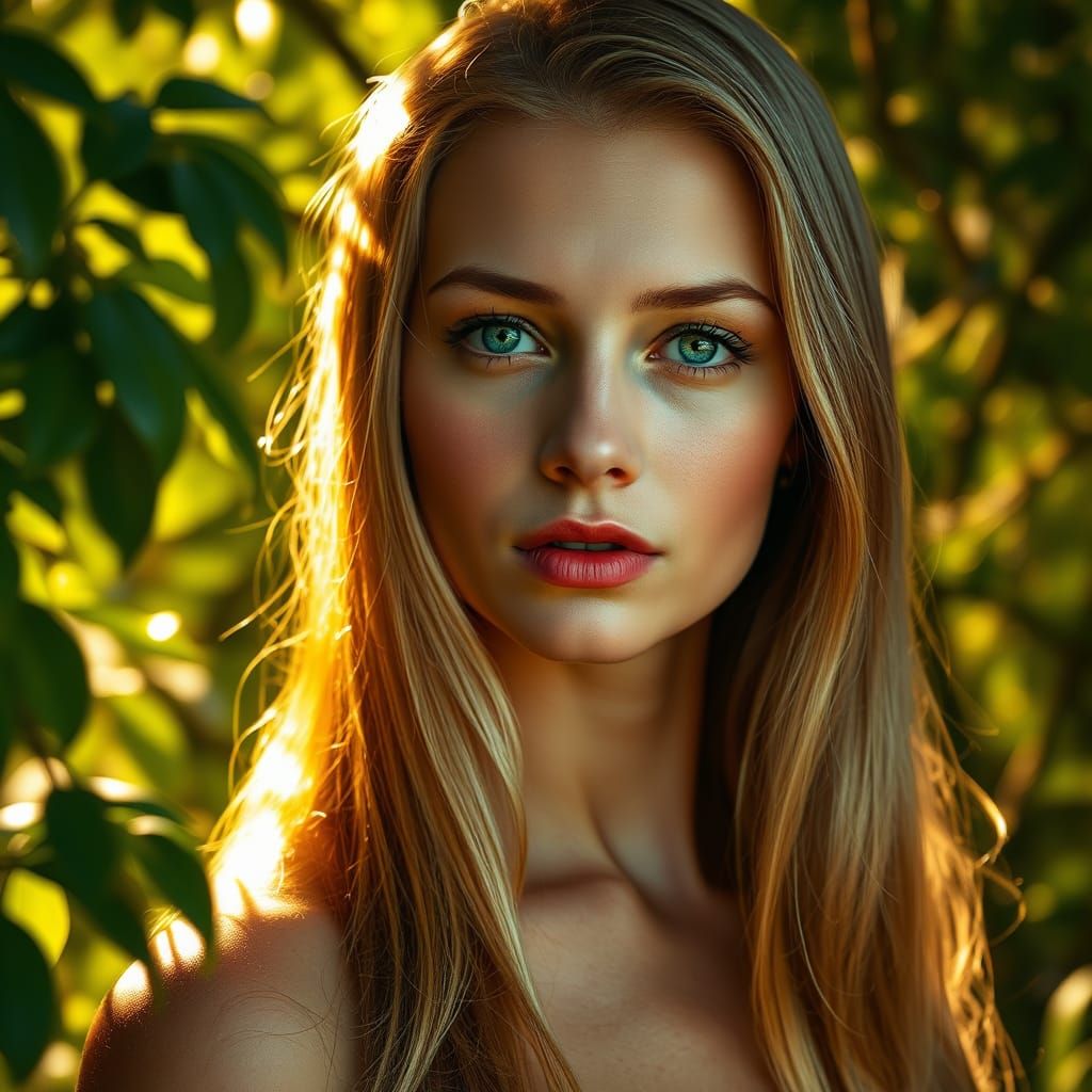 Ethereal Goddess of Nature's Radiance