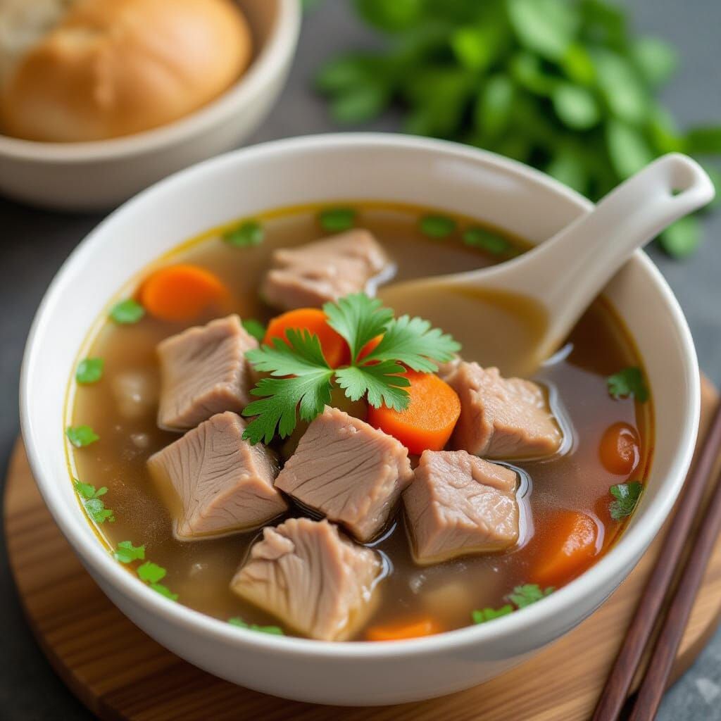 Delicious Bowl of Pork Soup