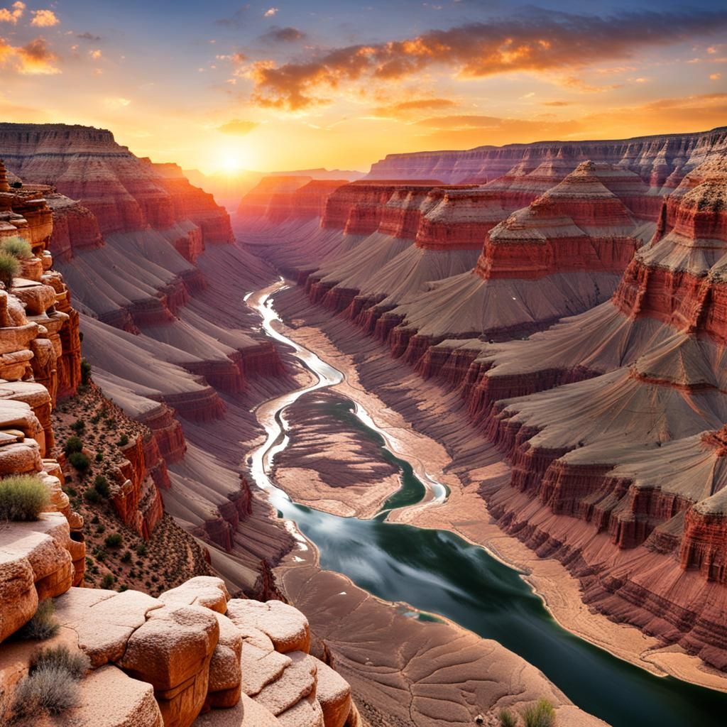 Grand Canyon Filled with Water