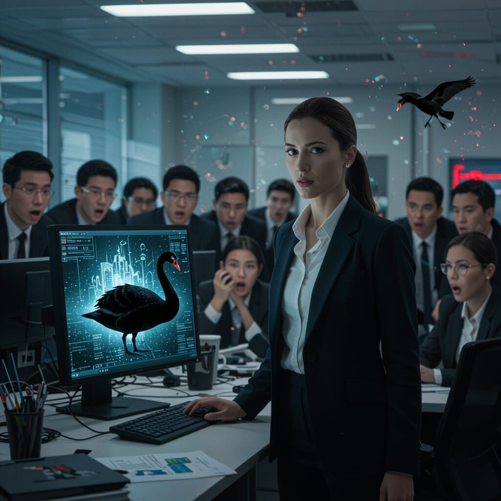 Black Swan Emerges in Office: AI-Caused Event