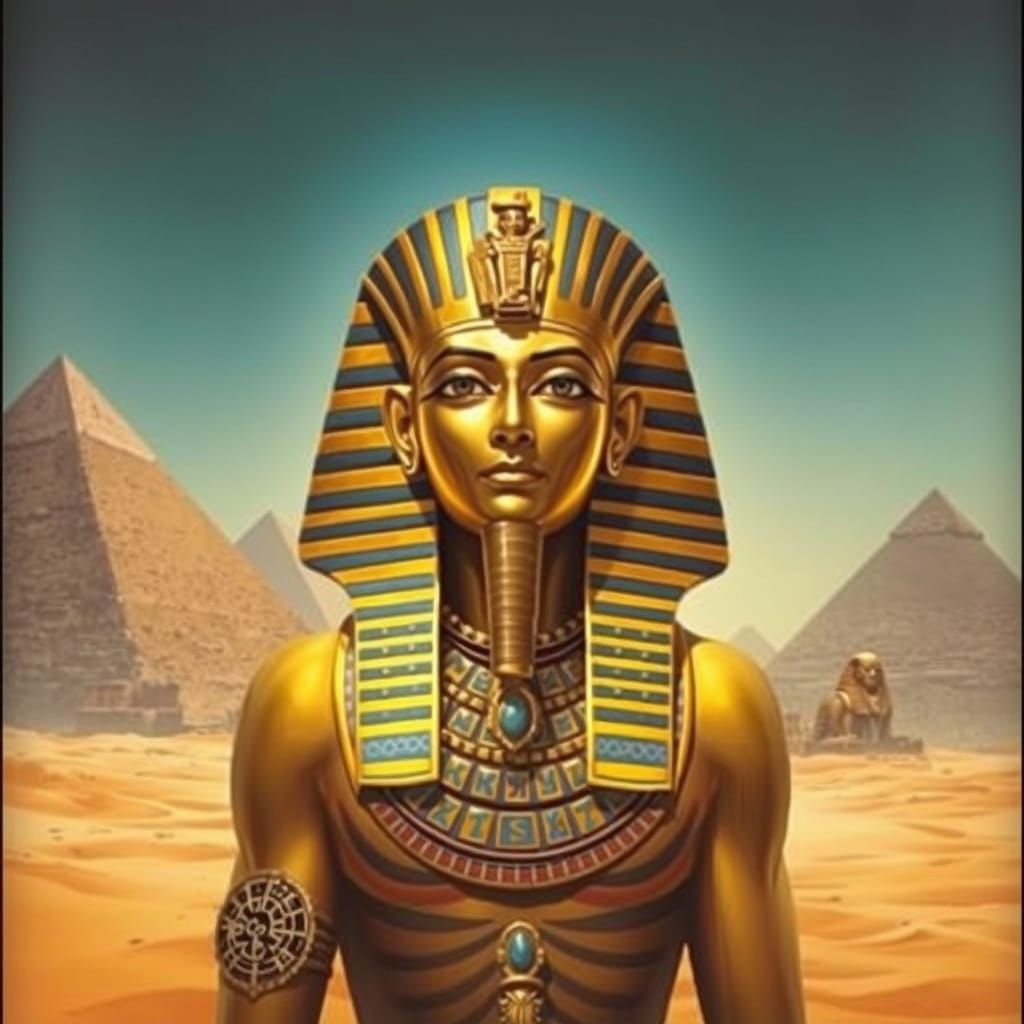 Tutankhamun in Art Nouveau Style