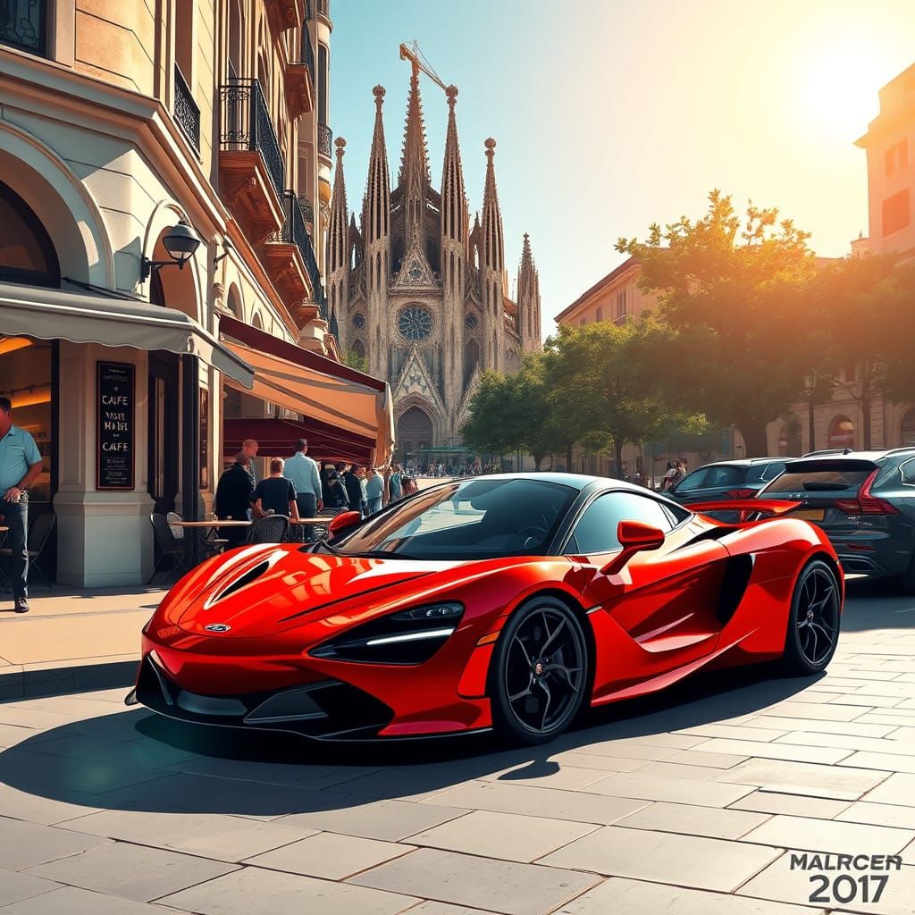 Rossa Corsa McLaren in Hyperrealistico Style