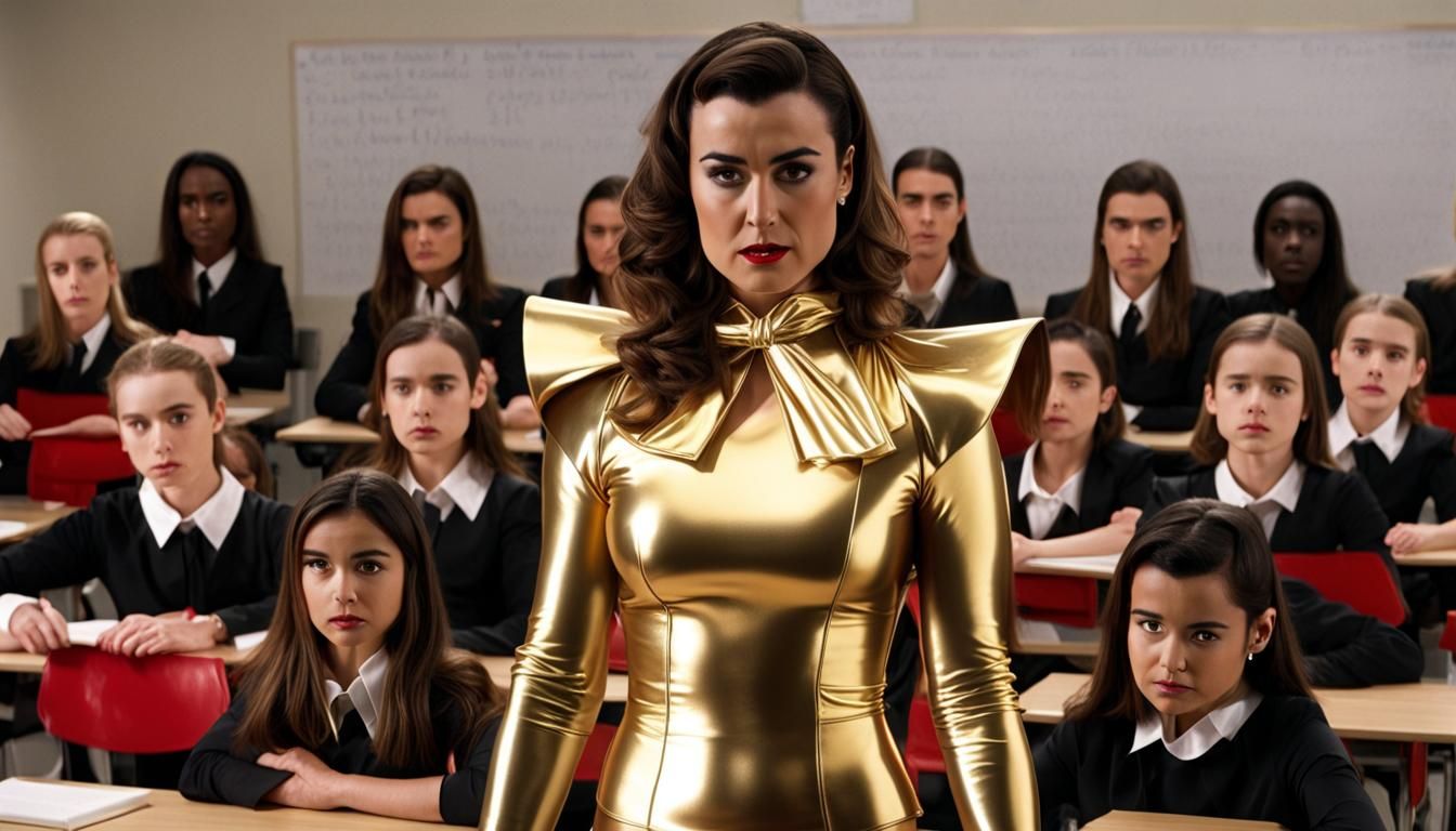 Latex Teacher in Gold Leading Latex Students
