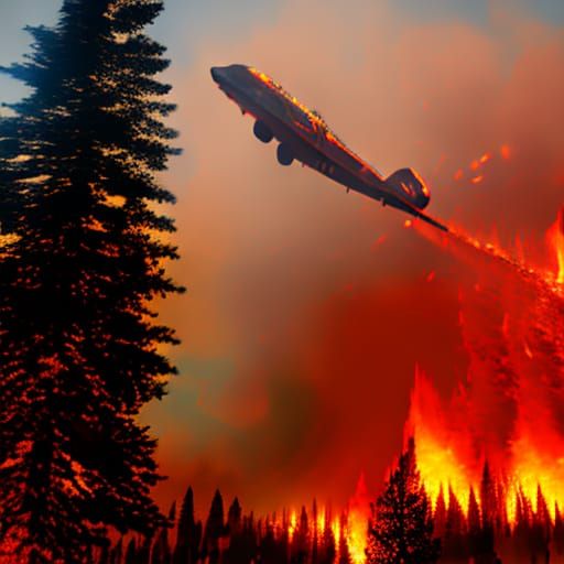 Firefighters Battle Forest Fire with Chainsaws