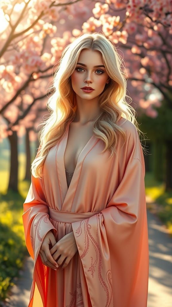 Ethereal Goddess of Spiritual Guidance in Serene Nature