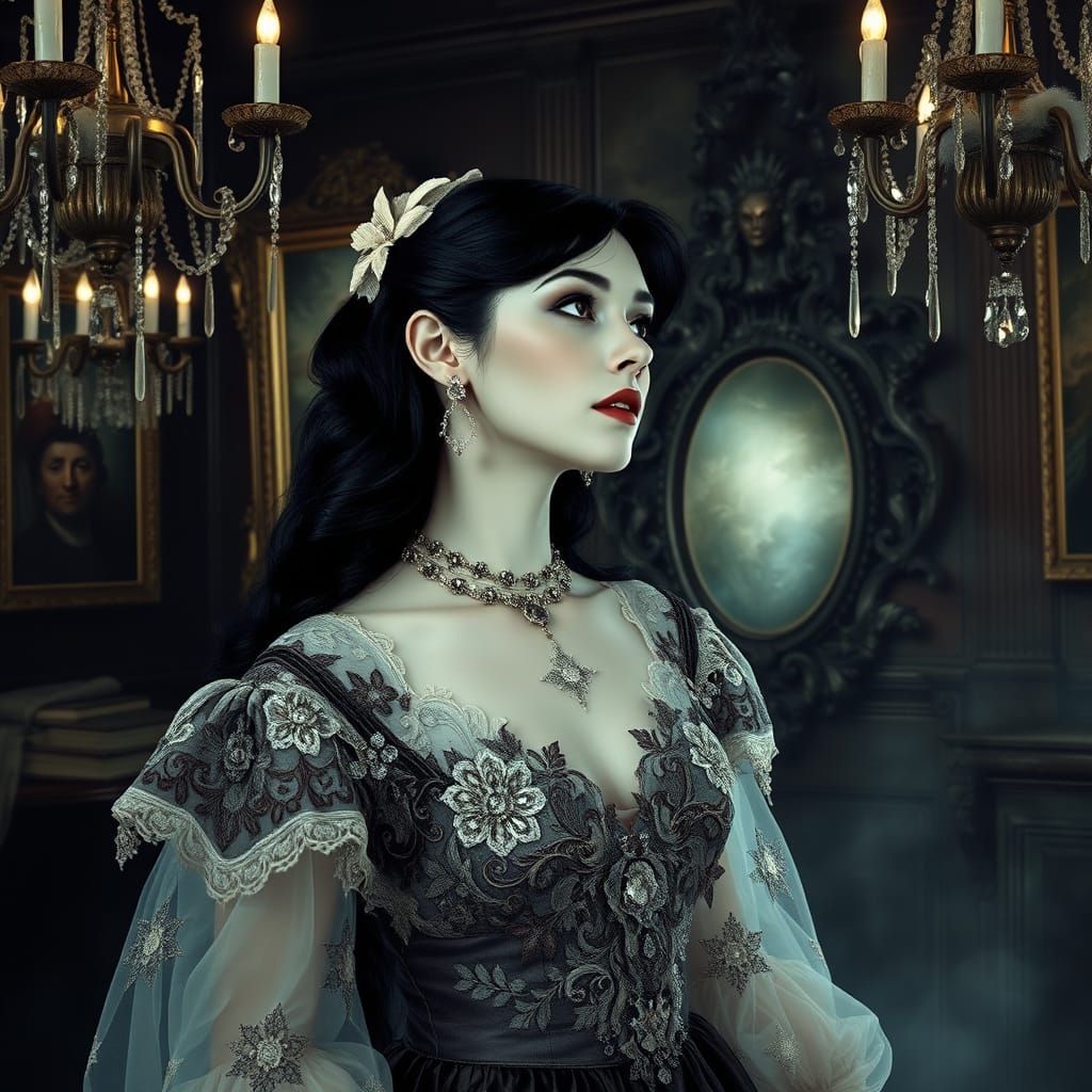 Victorian Elegance Meets Ethereal Mystery