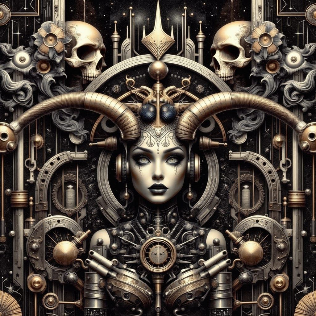 Cyberpunk Gothic Clockwork Masterpiece
