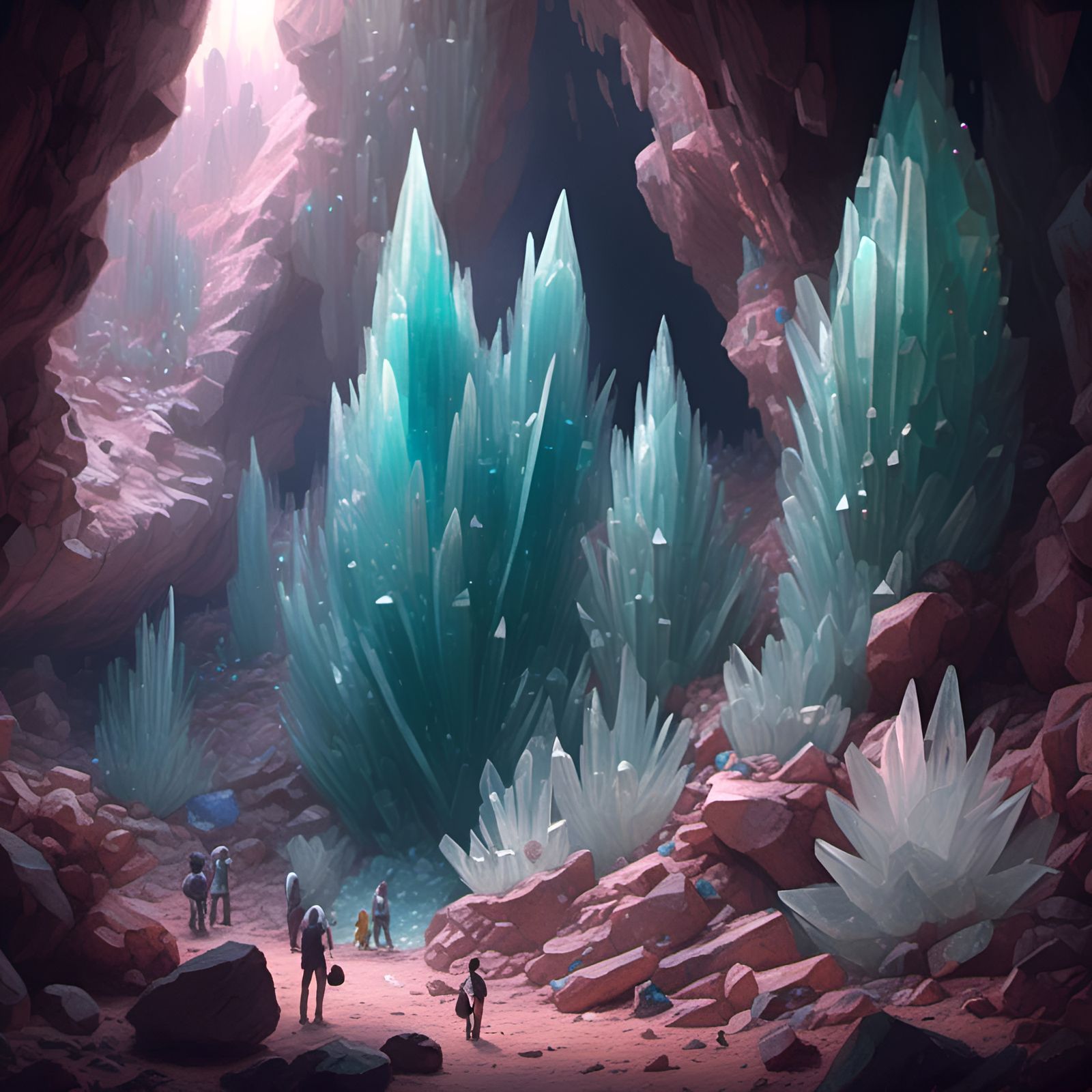 Giant Selenite Crystals in Cave of Wonders