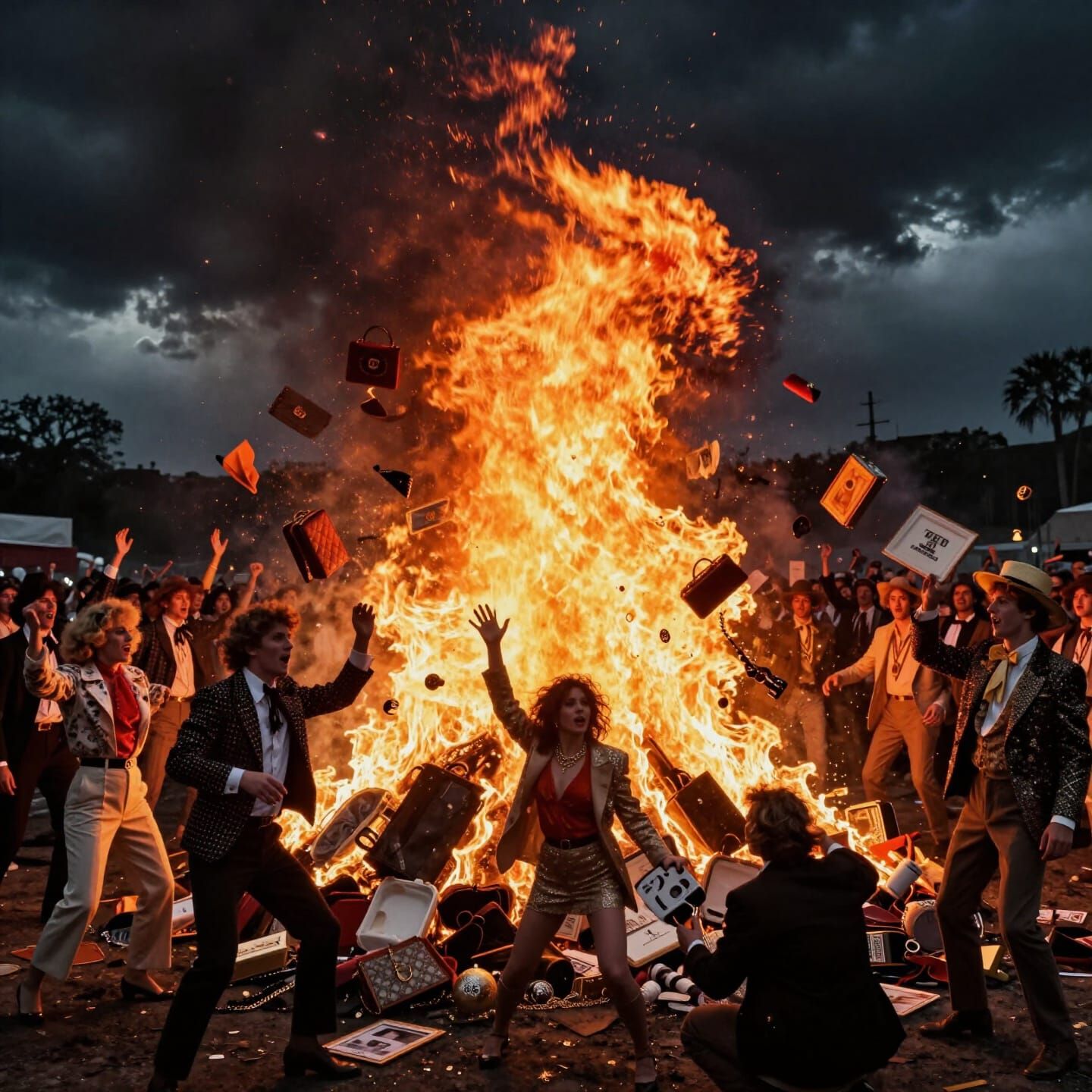 80s Excess Bonfire of the Vanities Scene