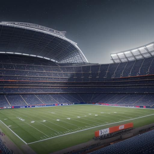 Japanese Dallas Cowboys Stadium: Detailed Matte Painting