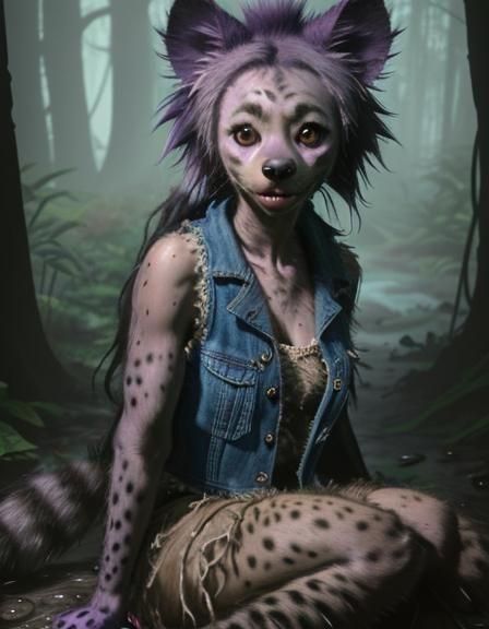 Impressionist Creek in Fairy Forest Painting