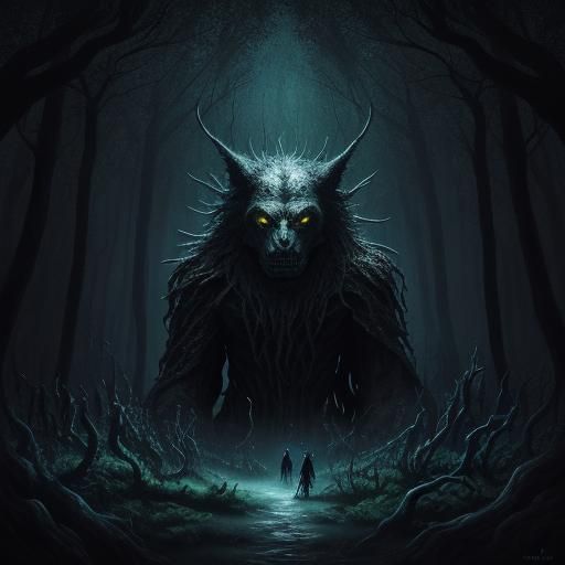 Werewolf Transformation: A Surreal Oil Painting