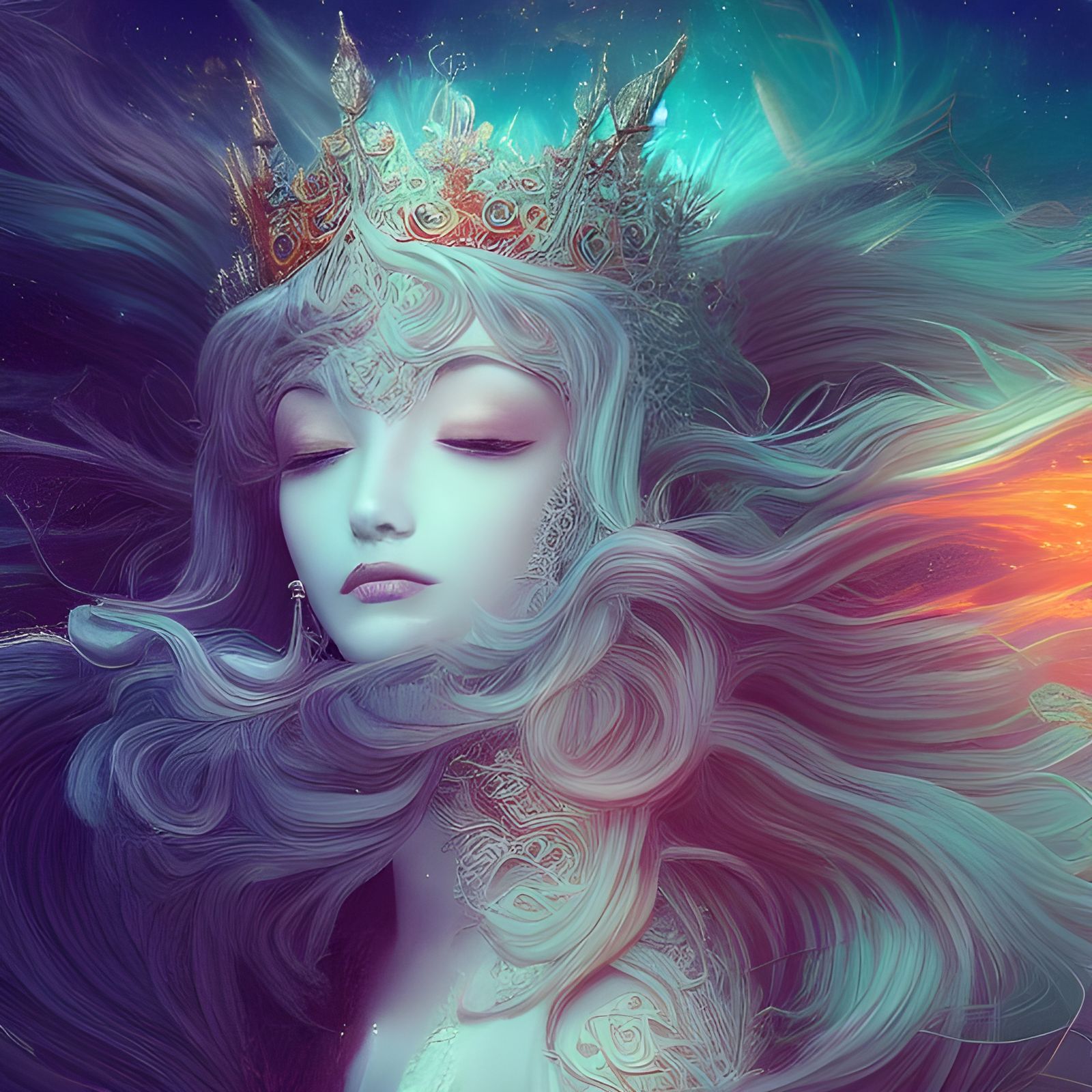 Detailed Astral King Concept Art in 8K