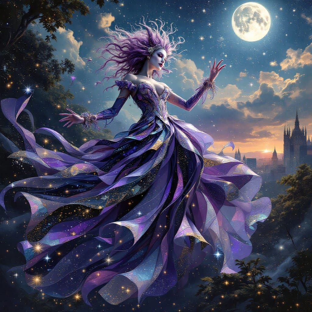 Cosmic Harlequin in Celestial Carnival