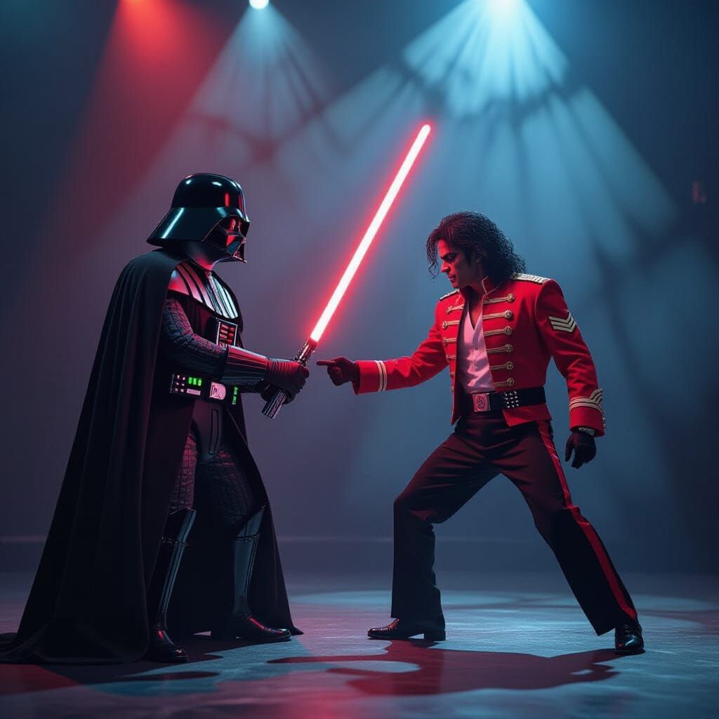 Darth Vader Duels Michael Jackson in Cinematic Style