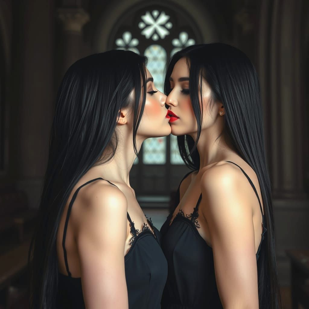 Romanian Vampire Kiss in Gothic Church