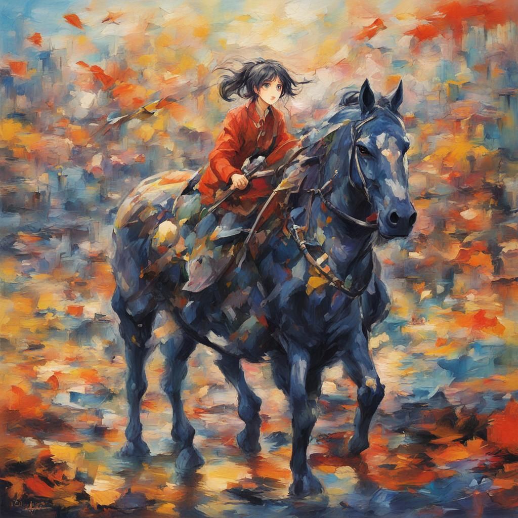 Abstract Oil Painting: New Client in Ashtray