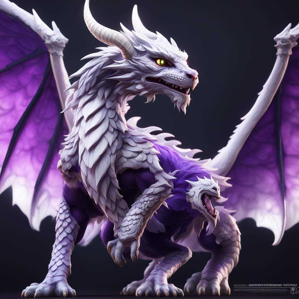 White purple Dragon