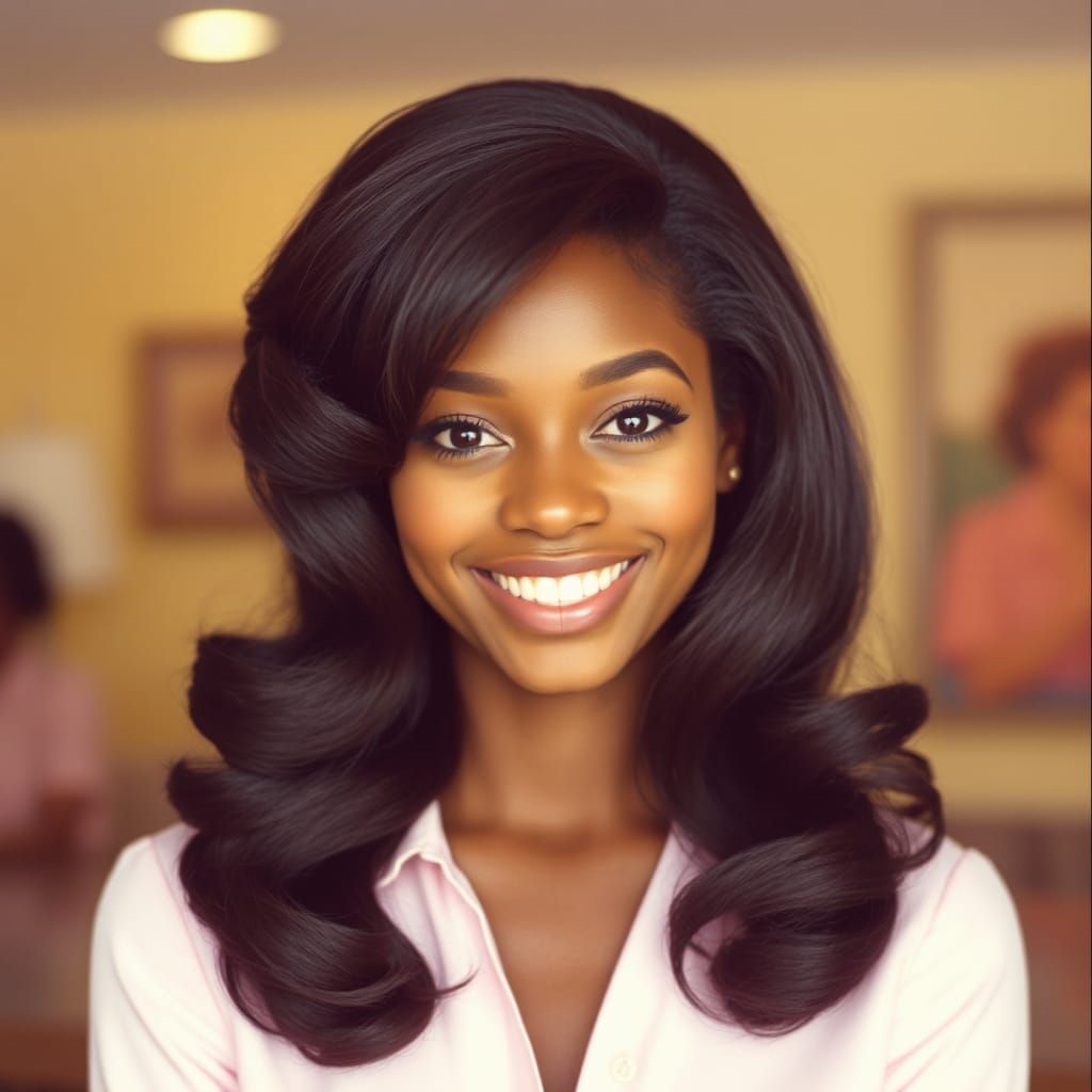 Vintage Portrait of a Woman in 1960s Fashion