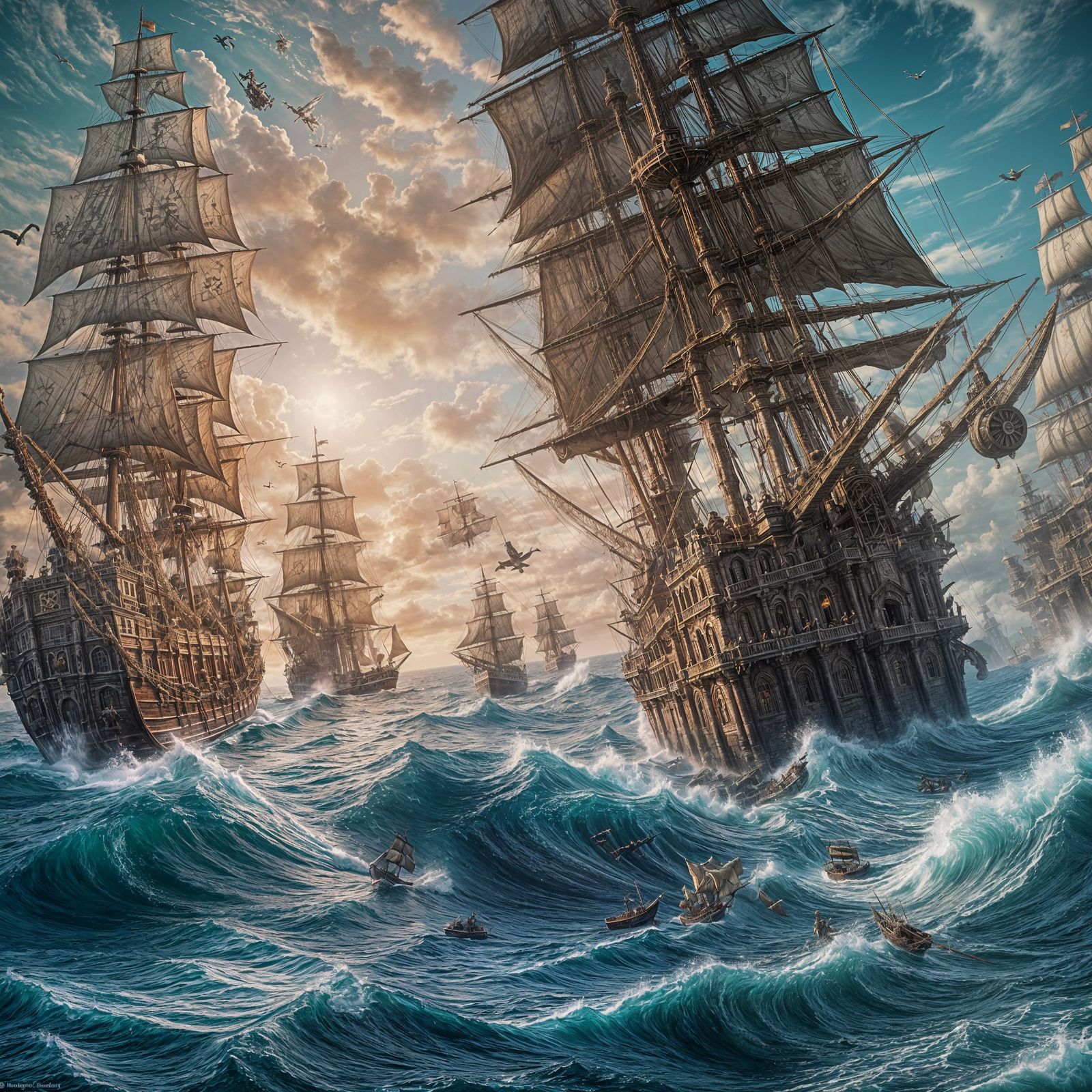 Epic Pirate War: Mythical Sea Monsters and Swashbuckling Act...