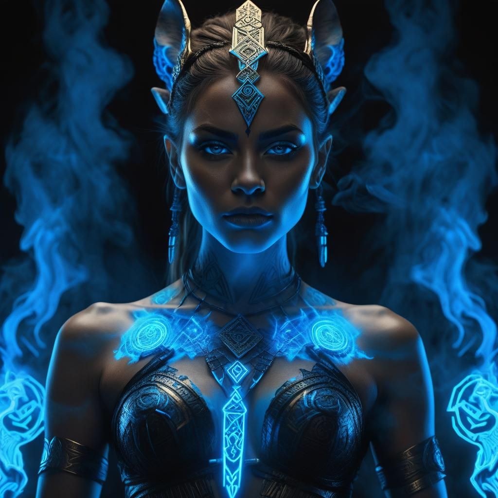 Lioness Hybrid and Warrior Woman in Fantasycore CGI
