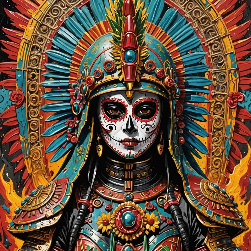 Virgin of Guadalupe Hell Knight: Action Painting