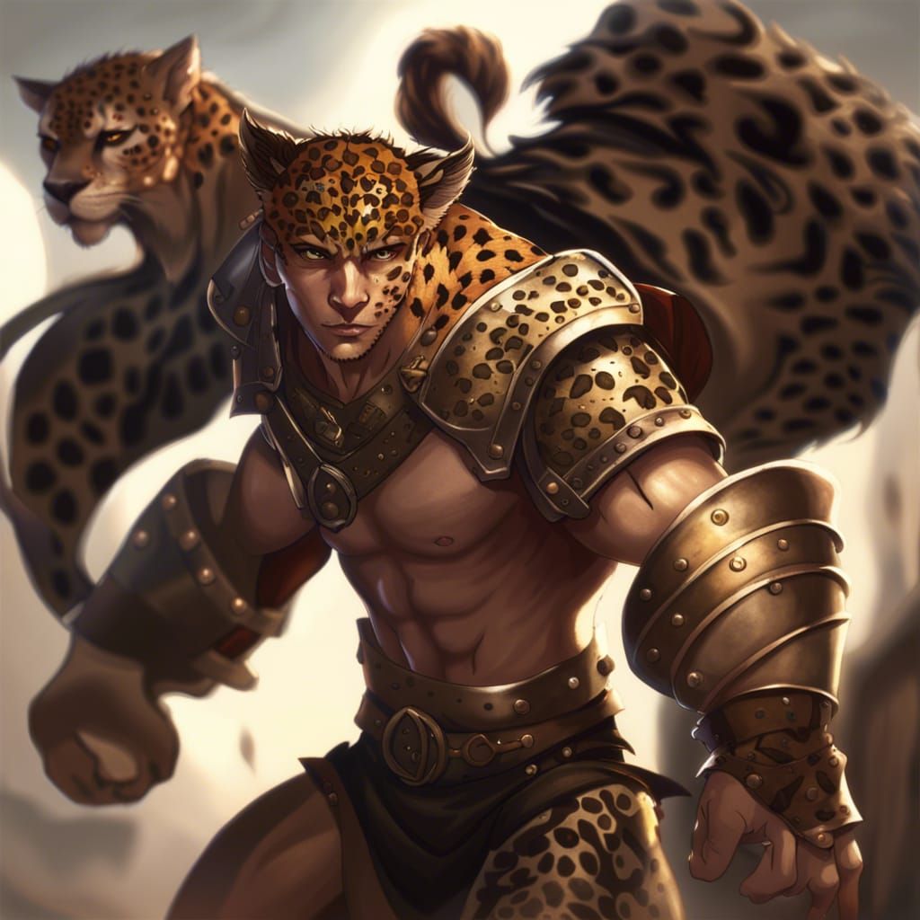 Half-Ogre Gladiator Portrait in Detailed Matte Painting