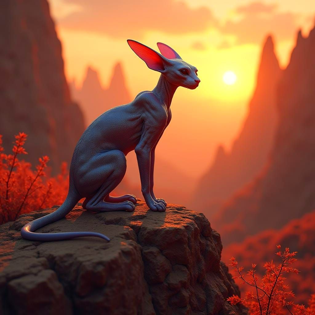 I WAS FED UP OF THROWING UP BALLS OF HAIR, SO I SHAVE MYSELF...