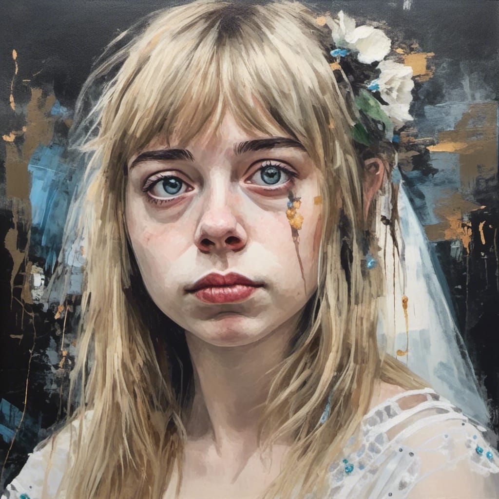 Trans Woman in Wedding Dress, Sandra Chevrier Style
