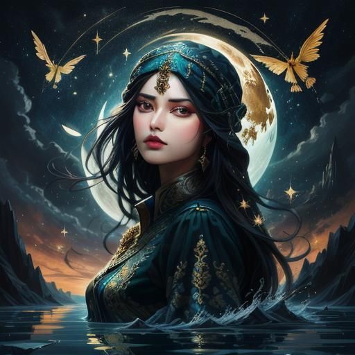 Celestial Selenolatry: An AI Interpretation