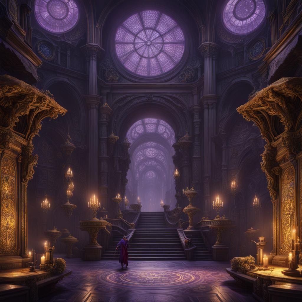 Arcane Deity in Dark Fantasy Style