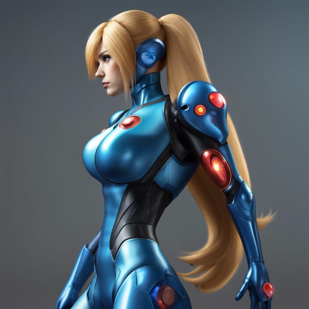 Hyperrealistic Zero Suit Samus Aran in High Detail