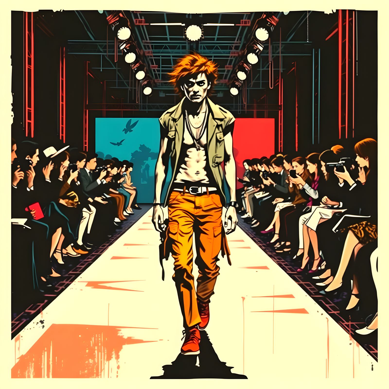 Why do you have to look grumpy on the catwalk?