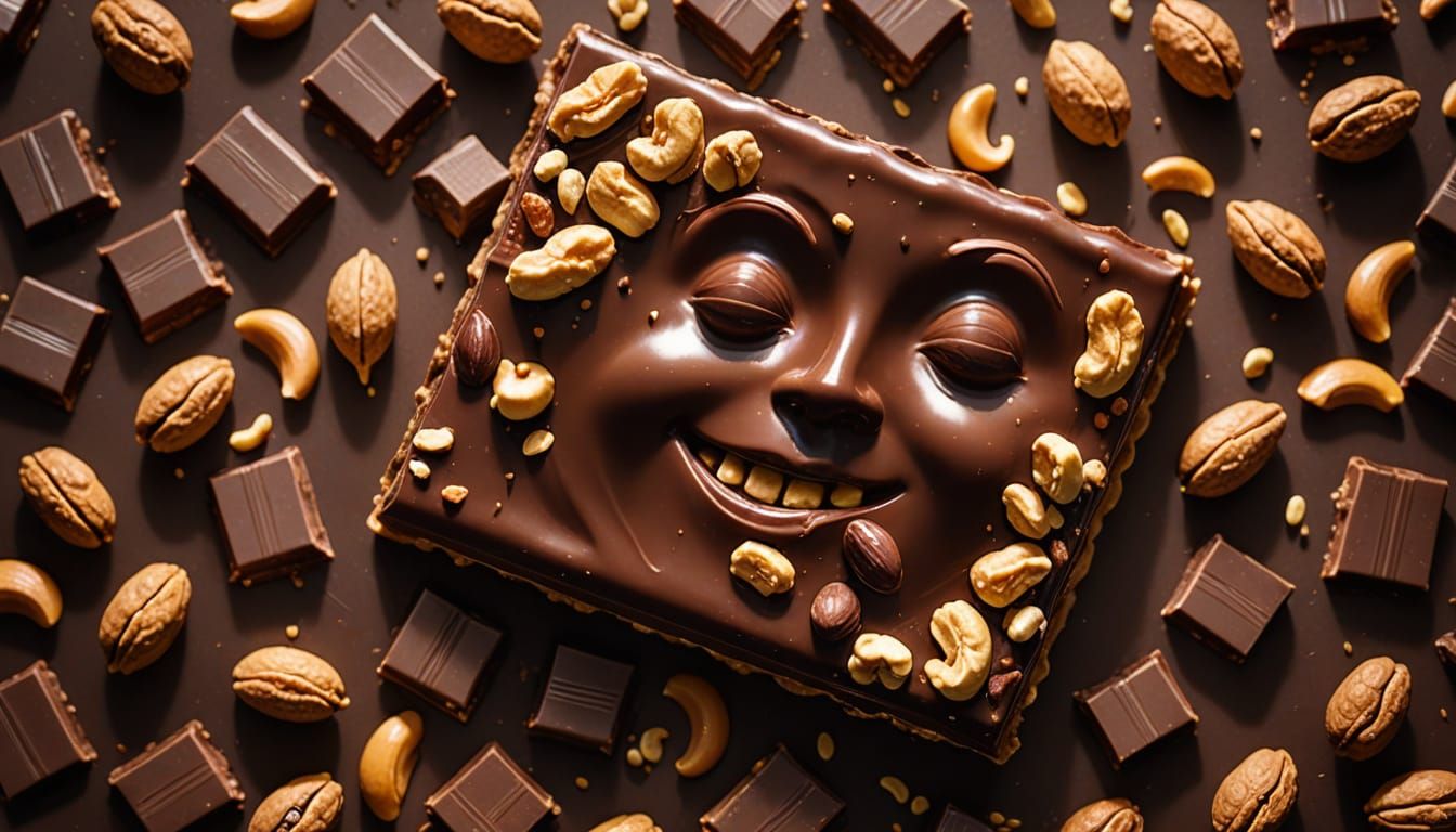 Chocolate Bar Reveals a Hidden Face