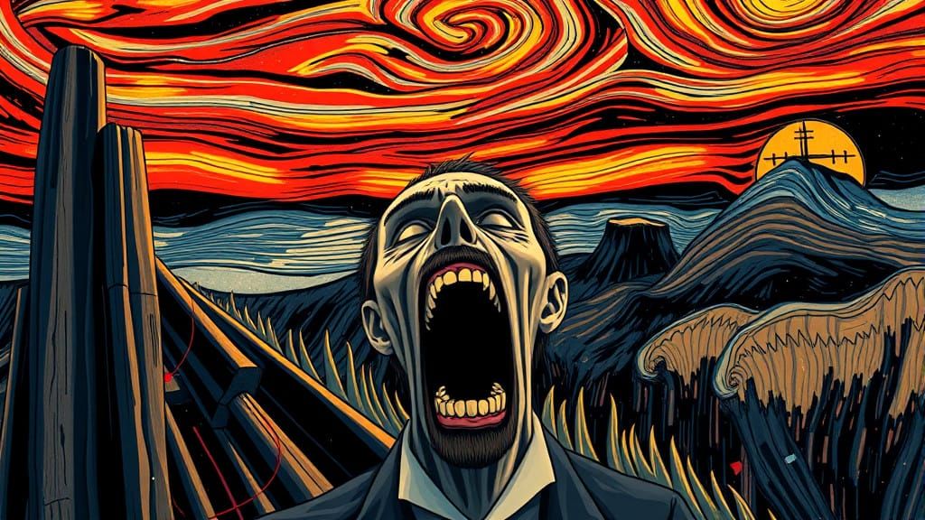 Anime Scream of Emotion in Stunning 8k Detail