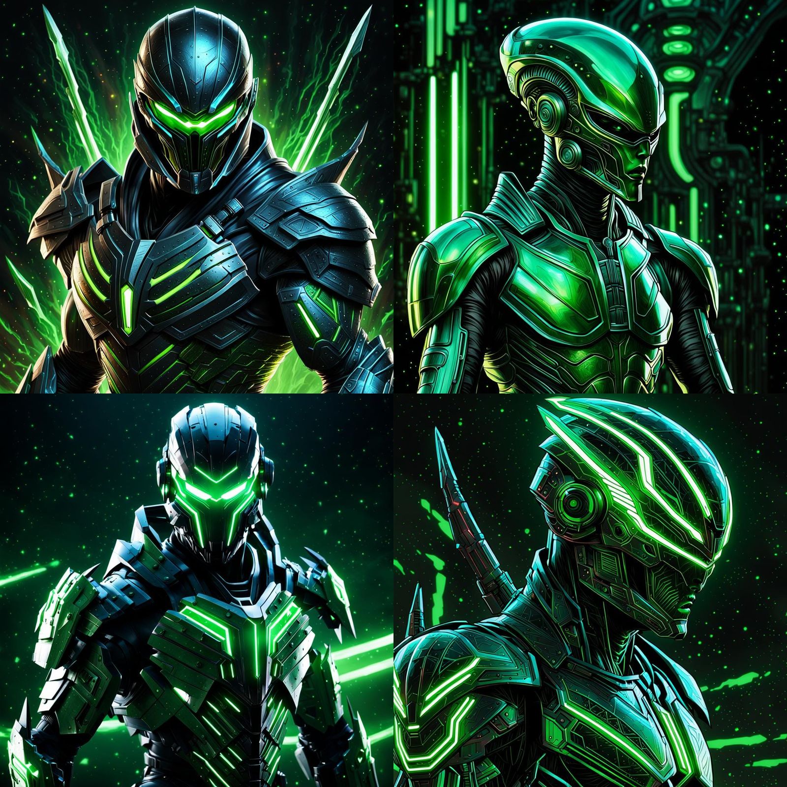 Cosmic Assassin Zed in Futuristic Armor