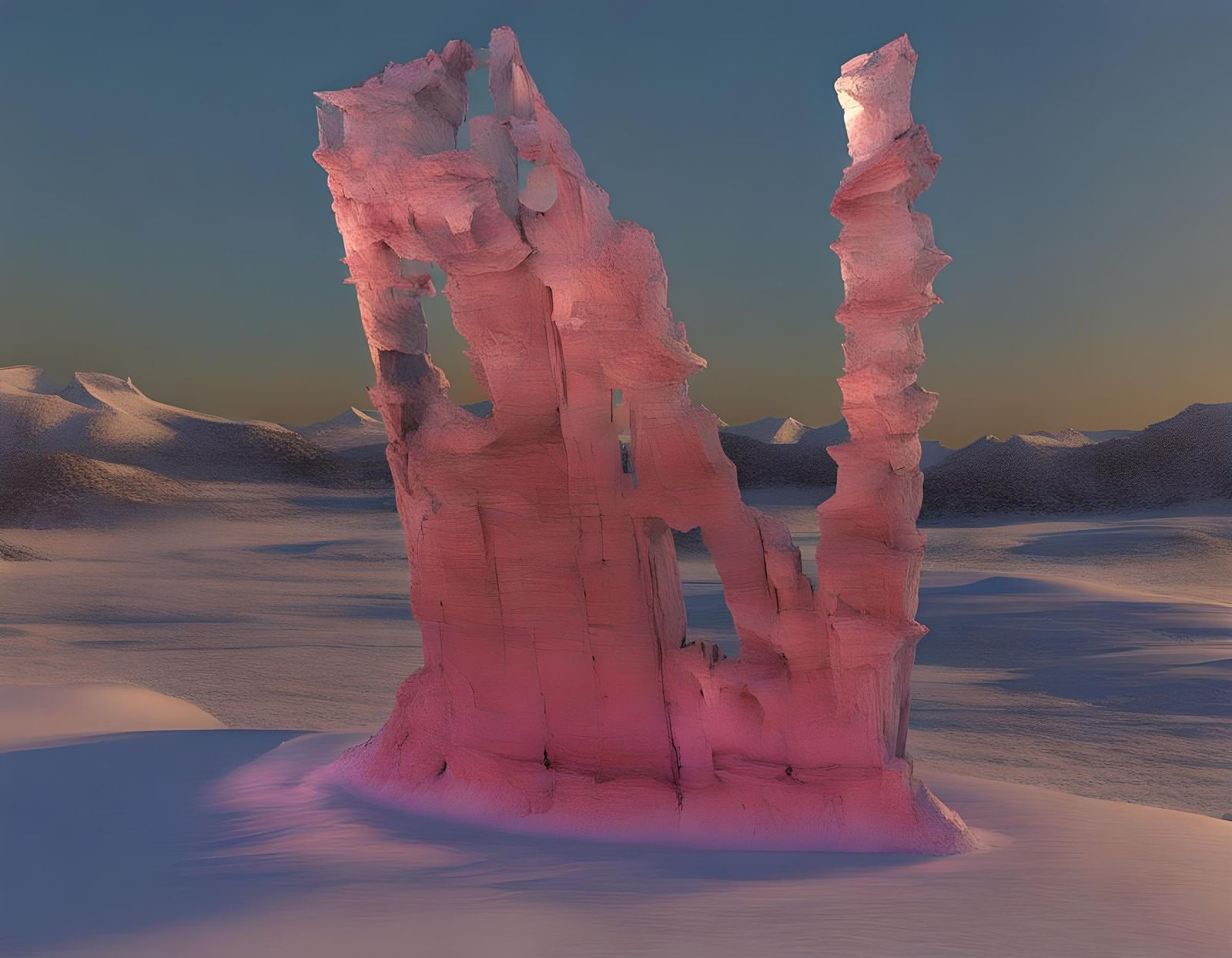 Icesand 3D Doodles in Glitchcore Style