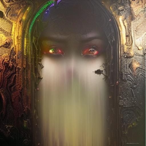 Surreal Underground Comix Art in Iridescent Colors