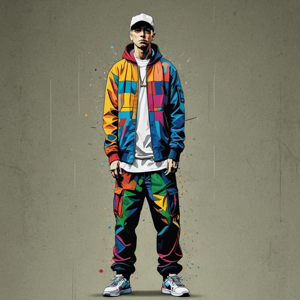 Eminem Pop Art Screen Print in 8k