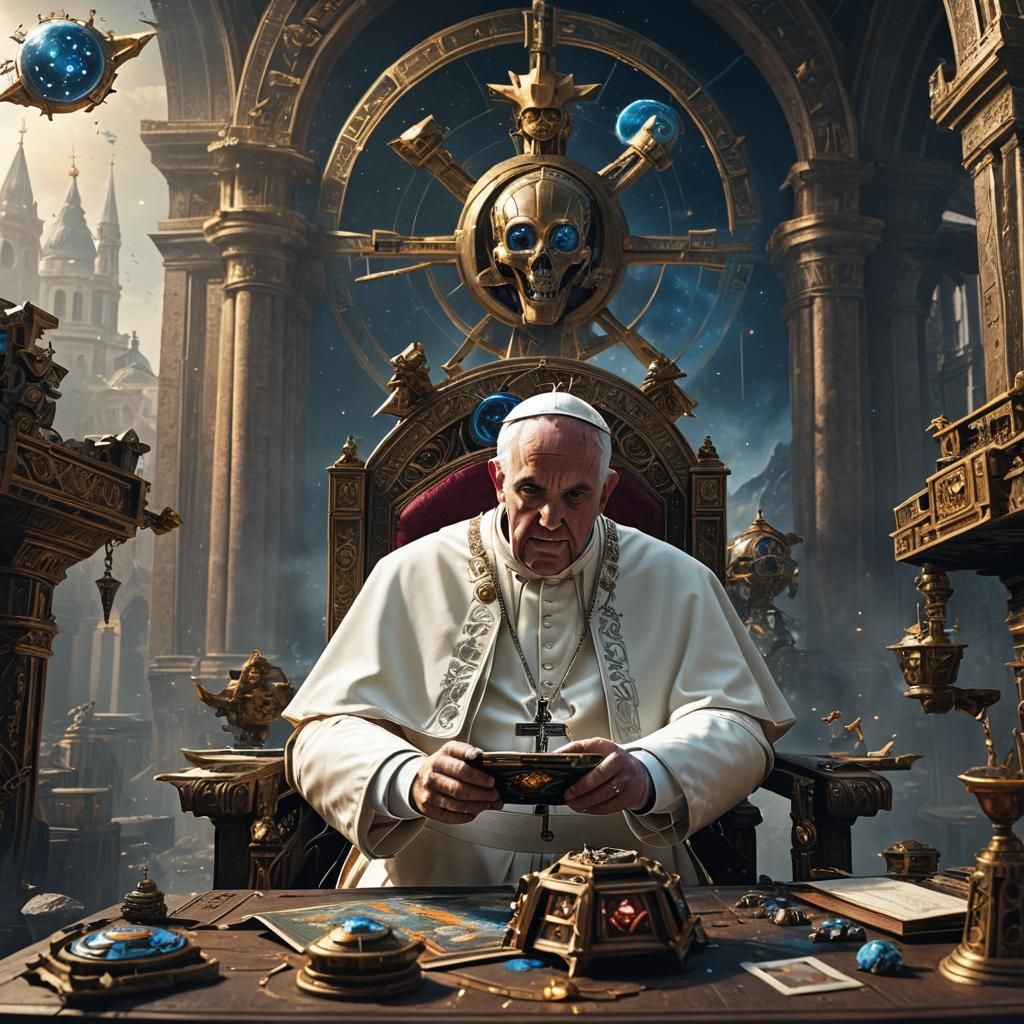 Pope Plays Starcraft: Detailed Fantasy Art