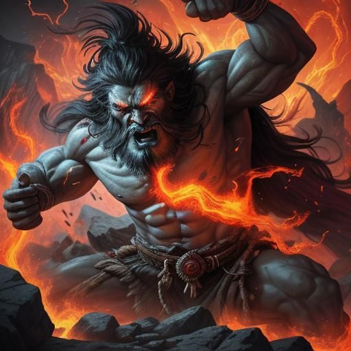 Evil Guru Battle in Prehistoric Cave