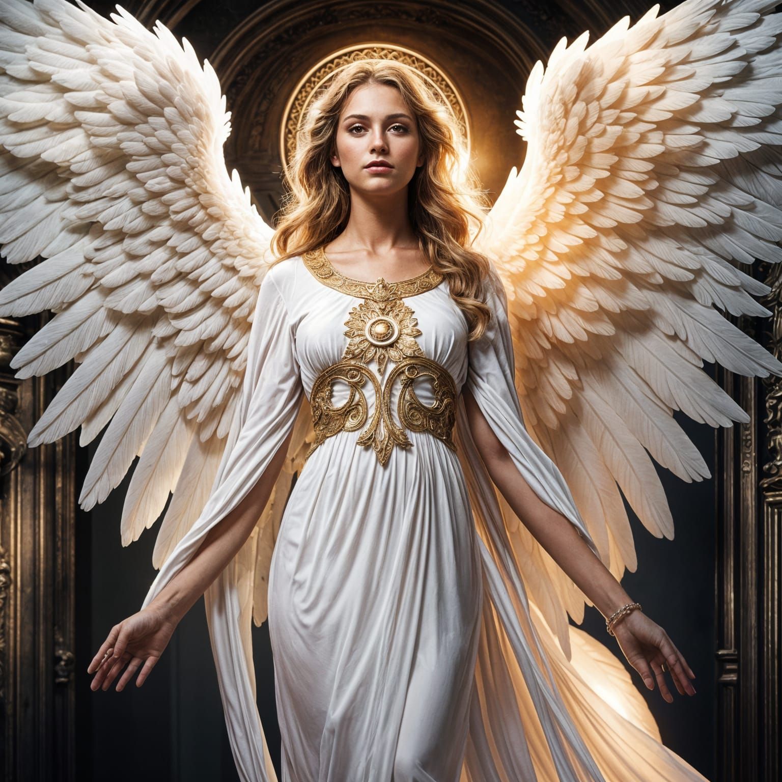 Angelic Angel with Perfect Features and Flawless Anatomy