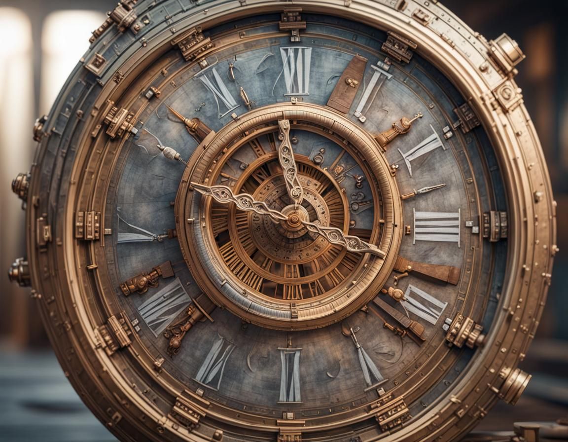 Hyperrealistic 3D Render: Illusion of Time